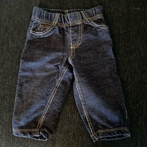 Carters 9 months fake jeans 100% cotton super comfy